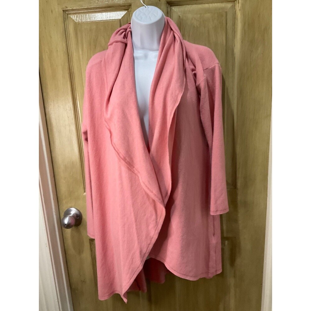 Soft Surroundings  Longline Lagenlook Open Cardigan Size S Sweater